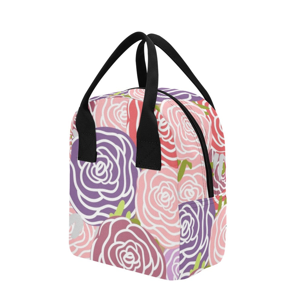 Abstract Roses - Zipper Lunch Bag Zipper Lunch Bag Printed Offshore
