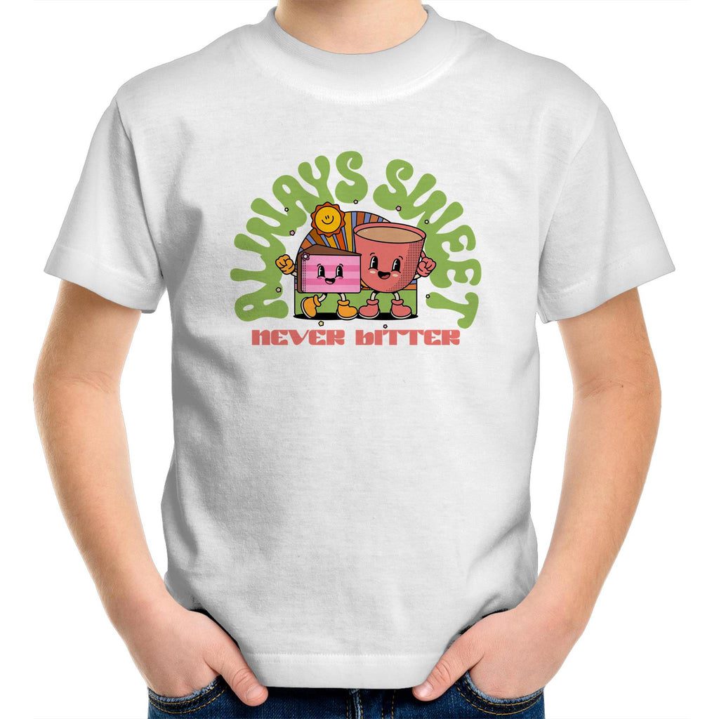 Always Sweet, Never Bitter - Kids Youth T-Shirt White Kids Youth T-shirt Food Printed In Australia