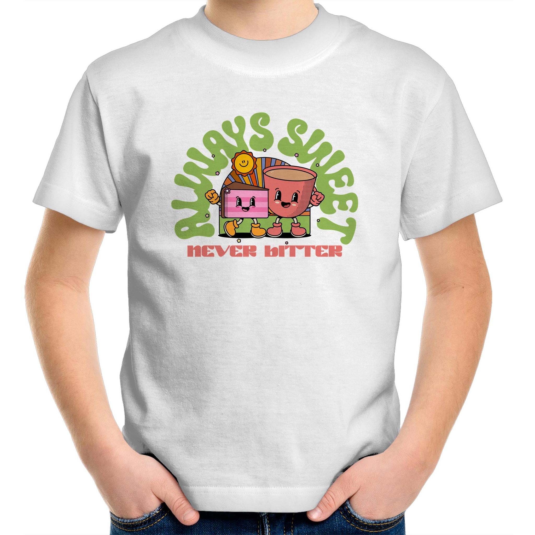 Always Sweet, Never Bitter - Kids Youth T-Shirt White Kids Youth T-shirt Food Printed In Australia