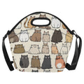 Lots Of Cats Neoprene Lunch Bag One Size Neoprene Lunch Bag animal Printed Offshore