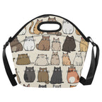 Lots Of Cats - Neoprene Lunch Bag One Size Neoprene Lunch Bag Printed Offshore