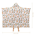 Kangaroos Kids Hooded Blanket 100cm x 130cm