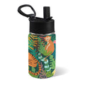 Tropical Jungle Animals 12oz Kids Water Bottle with Straw Lid