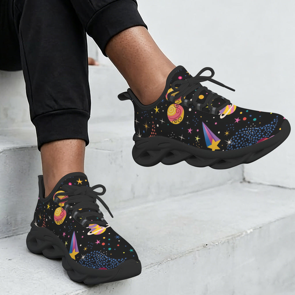 Colourful Space Women's Twisted Sole Sneakers