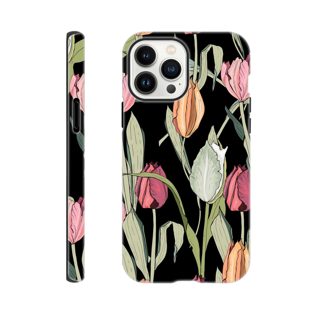 Tulips Apple iPhone Tough case iPhone 13 Pro Max iPhone Tough Case Globally Fulfilled Plants