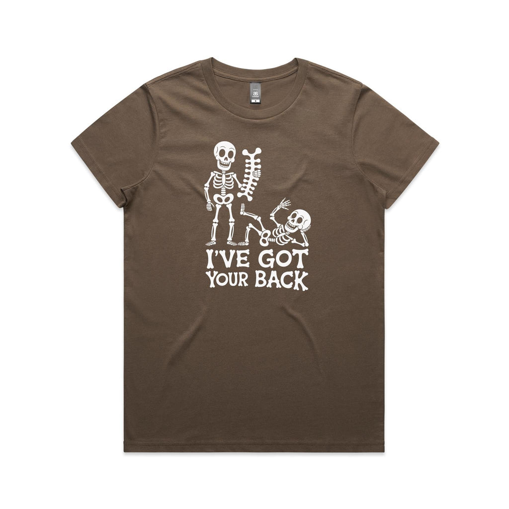 Skeleton, I've Got Your Back - Womens T-shirt