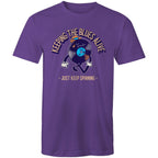 Keeping The Blues Alive - Mens T-Shirt Purple Mens T-shirt Music Printed In Australia