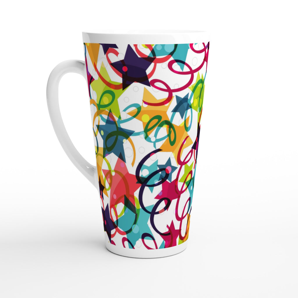Celebration - White Latte 17oz Ceramic Mug Default Title Latte Mug Globally Fulfilled