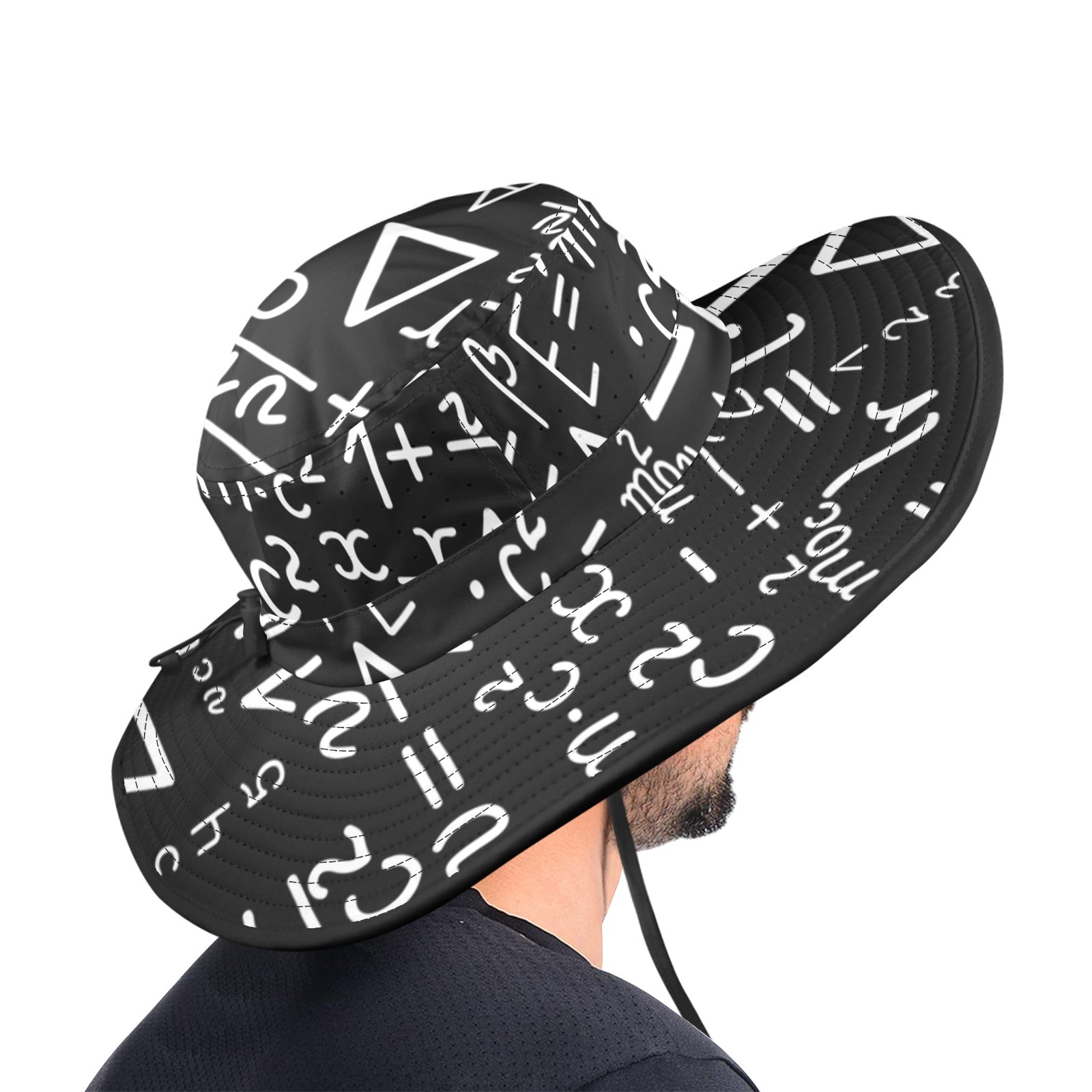 Mathematics Wide Brim Bucket Hat Wide Brim Bucket Hat Maths Printed Offshore