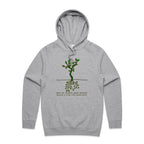 Square Roots, Maths Tree - Mens Hoodie Grey Marle Mens Hoodie Maths Printed In Australia