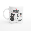 Cat Lover - White 11oz Ceramic Mug Default Title White 11oz Mug animal Globally Fulfilled