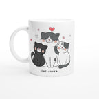 Cat Lover - White 11oz Ceramic Mug Default Title White 11oz Mug animal Globally Fulfilled