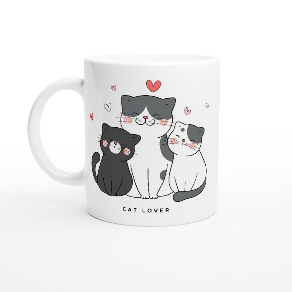 Cat Lover - White 11oz Ceramic Mug Default Title White 11oz Mug animal Globally Fulfilled