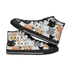 Cute Cartoon Cats - Kids High Top Canvas Shoes