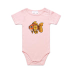 Gold Fish Periodic Table AS Colour Baby Bodysuit