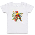 Lorikeet, Australian Birds AS Colour Baby T-shirt White Baby T-shirt animal Birds Printed In Australia