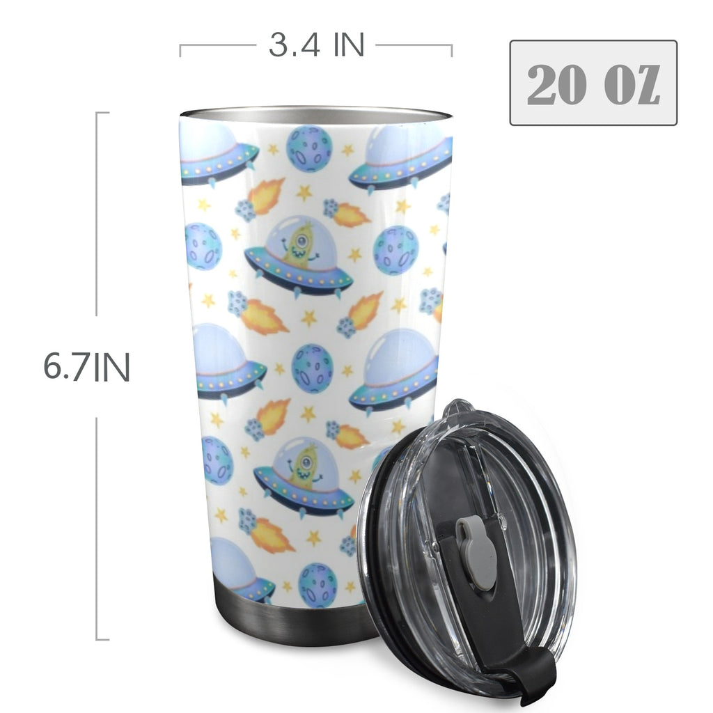 UFO's 20oz Mobile Tumbler with Lid (Black Lock) 20oz Travel Mug Printed Offshore Sci Fi