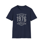 Turning 50, Vintage 1976, Aged To Perfection Unisex Softstyle T-Shirt Navy Unisex Adult T-shirt Australian Printer Birthday