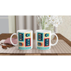 Keep The Music Playing - White 11oz Ceramic Mug White 11oz Mug Globally Fulfilled Music