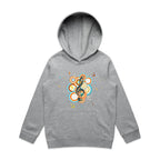 Funky Music - Kids Hoodie Grey Marle Kids Hoodie Printed In Australia