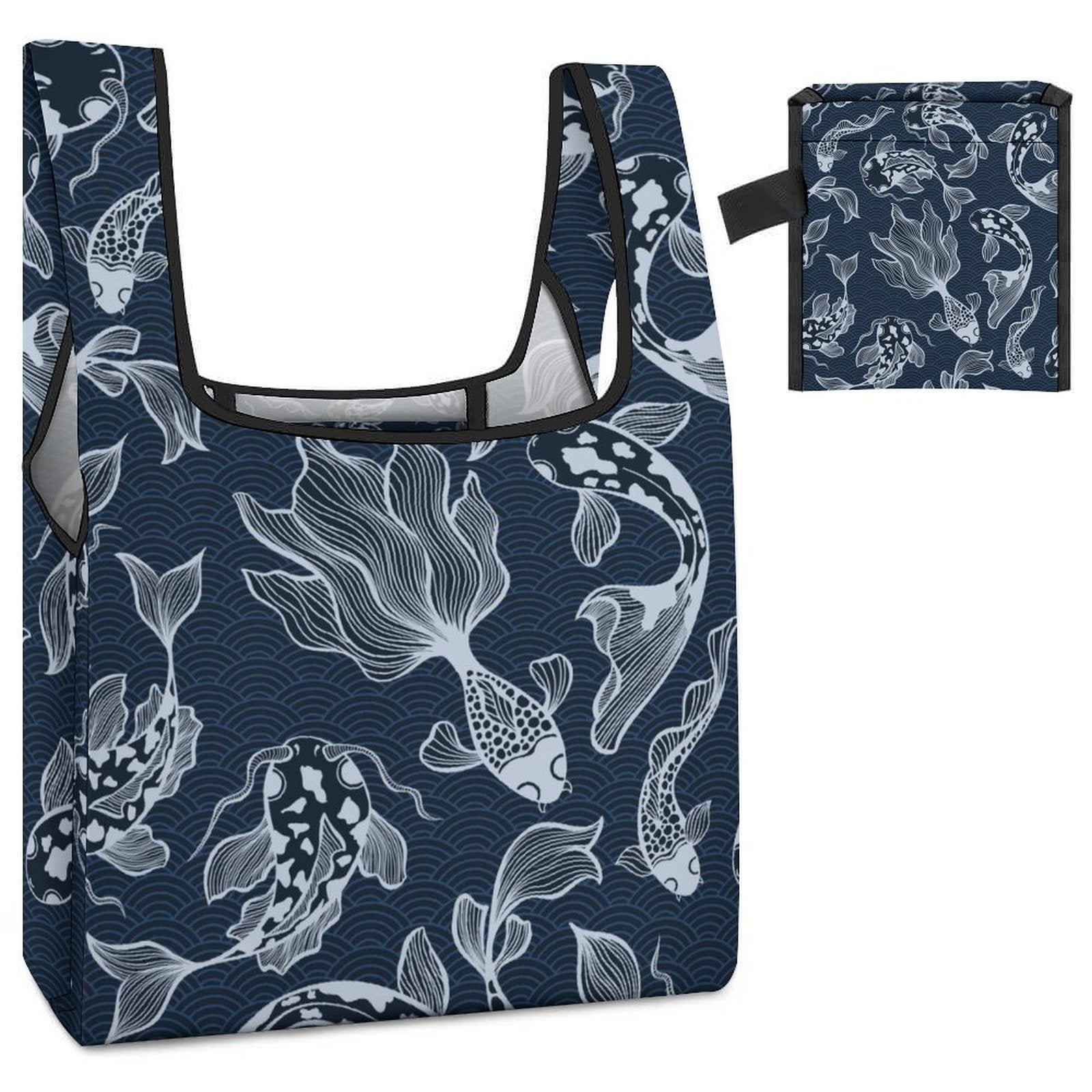 Blue Fish - Collapsible Shopping Bag