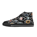 Eyes On Black  Kids High Top Canvas Shoes