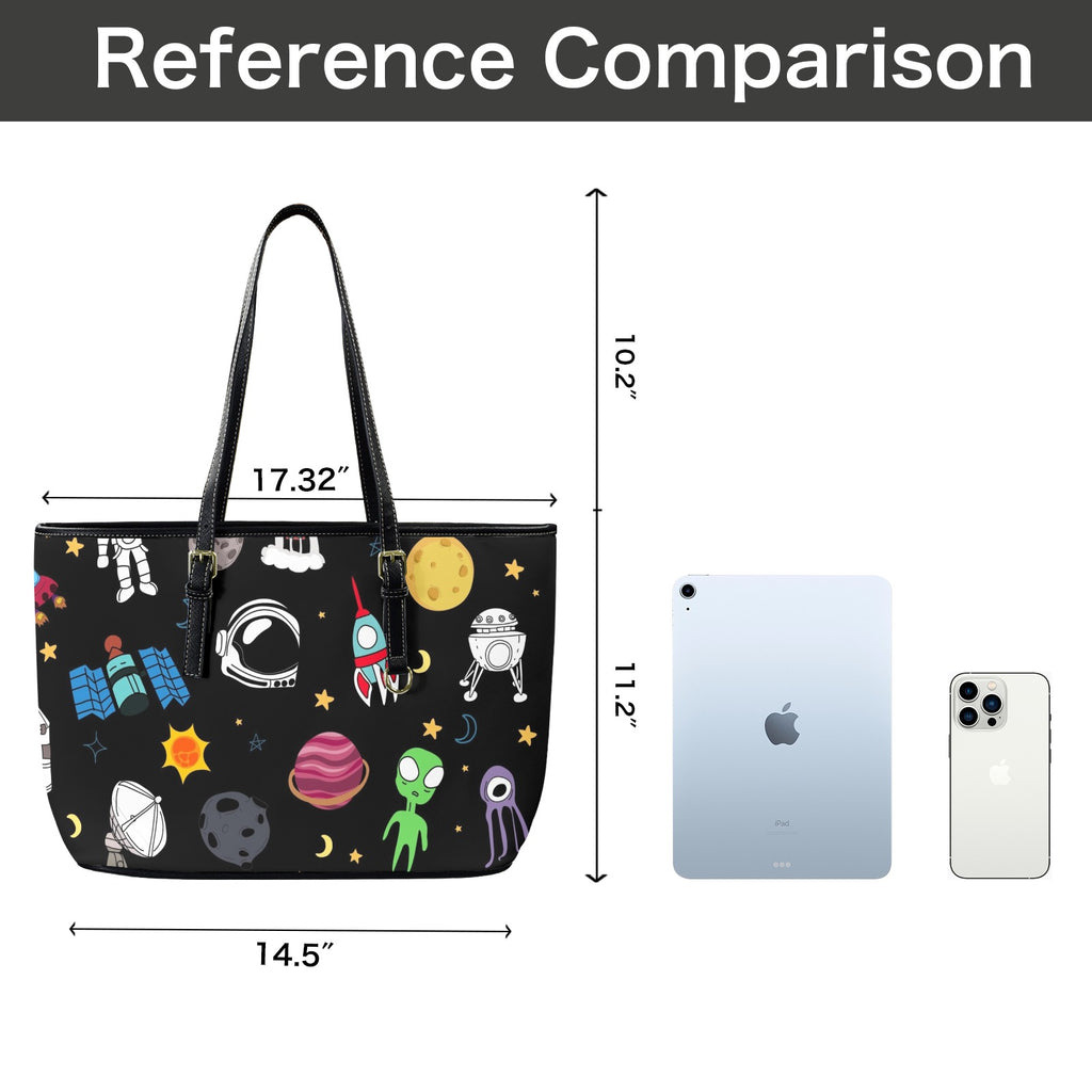 Kids Space - Leather Tote Bag-Large