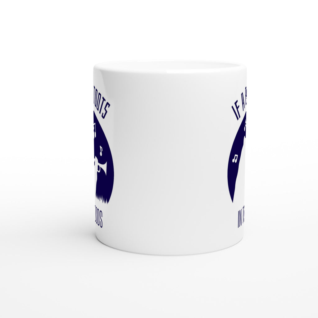 If A Bear Toots In The Woods, Trumpet Player - White 11oz Ceramic Mug White 11oz Mug animal Globally Fulfilled Music