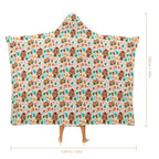 Woodland Baby Animals Kids Hooded Blanket 100cm x 130cm Kids Hooded Blanket animal Printed Offshore