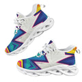 Abstract Geometric Women's Twisted Sole Sneakers