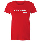 Loading - Womens T-shirt Red Womens T-shirt Printed In Australia Tech