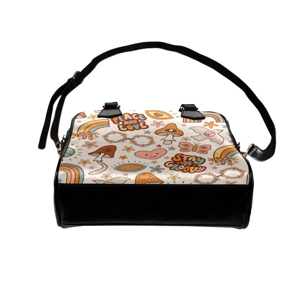 Peace And Love Shoulder Handbag