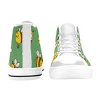 Busy Bees Men's High Top Canvas Shoes Men's Classic High Top Canvas Shoes animal Printed Offshore