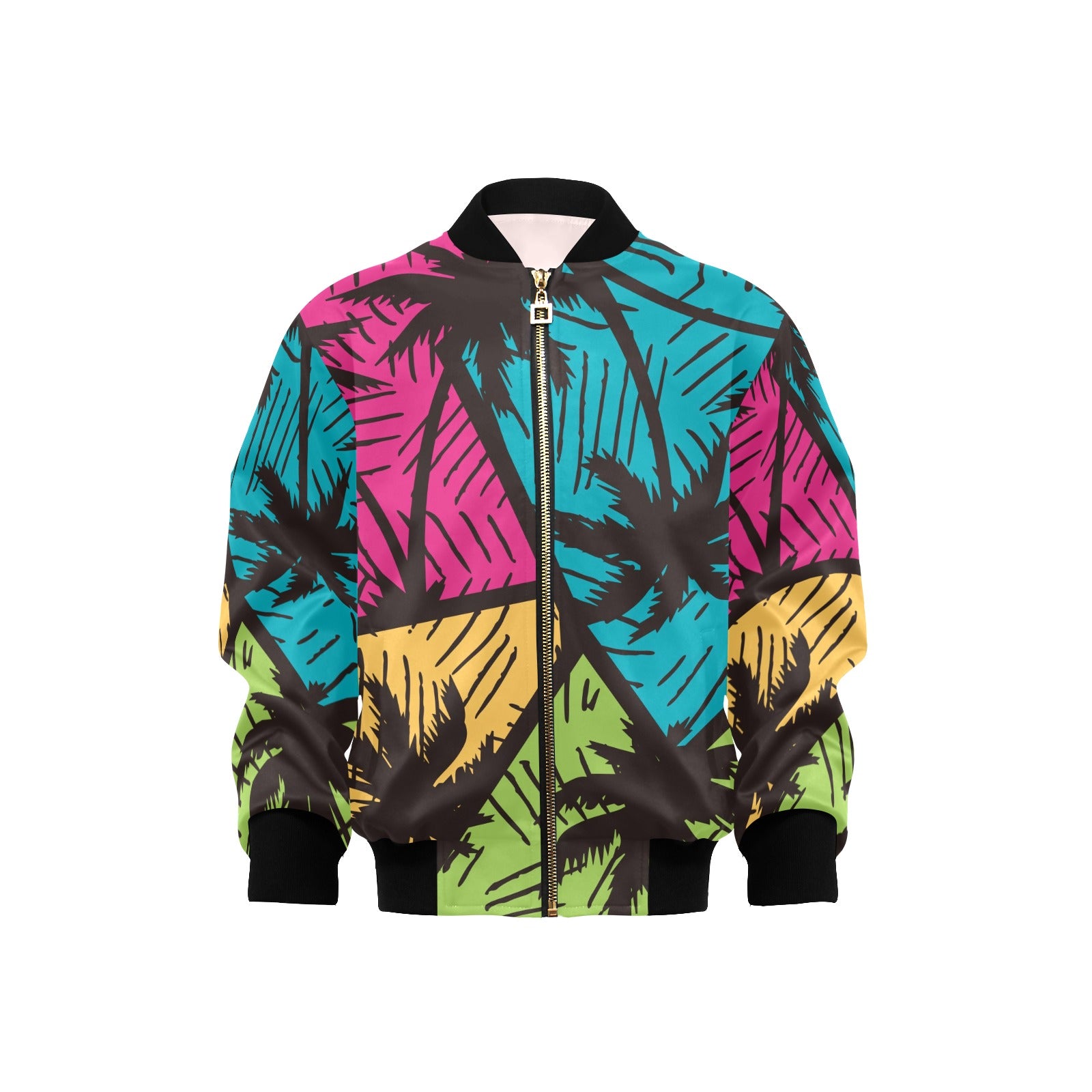 Palm Trees Kids Bomber Jacket XL Kids Bomber Jacket Printed Offshore Surf
