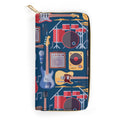 Music Instruments - PU Leather Wallet white 19.7x10.5cm Zippered Wallet / Purse Printed Offshore