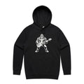 Gorilla Bass Player Men's AS Colour Hoodie Black Mens Hoodie animal Music Printed In Australia