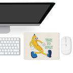 Banana, Time To Split Leather Mouse Pad Leather Mouse Pad Food Printed Offshore