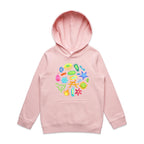 Under The Microscope - Kids Hoodie Pink Kids Hoodie Printed In Australia