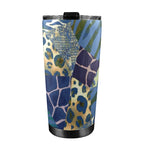 Animal Mosaic - 20oz Mobile Tumbler with Lid (Black Lock) 20oz Travel Mug Printed Offshore