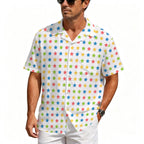 Stars Men's Crinkle Hawaiian Shirt