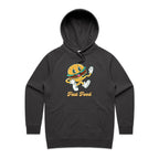 Fast Food - Womens Hoodie Coal Womens Hoodie Food Printed In Australia