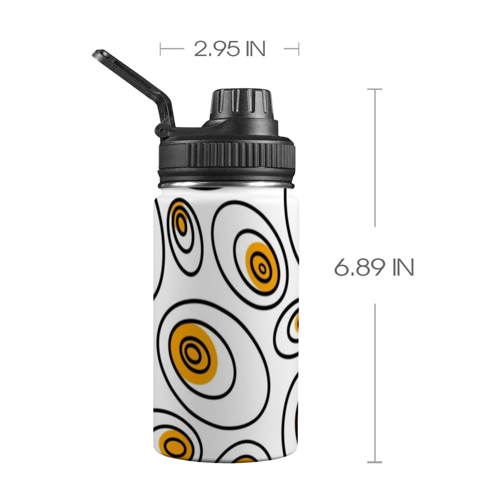 Abstract Eggs - Kids Water Bottle with Chug Lid (12 oz) One Size Kids Water Bottle with Chug Lid Food Printed Offshore