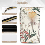 Delicate Australian Flowers -  PU Leather Wallet