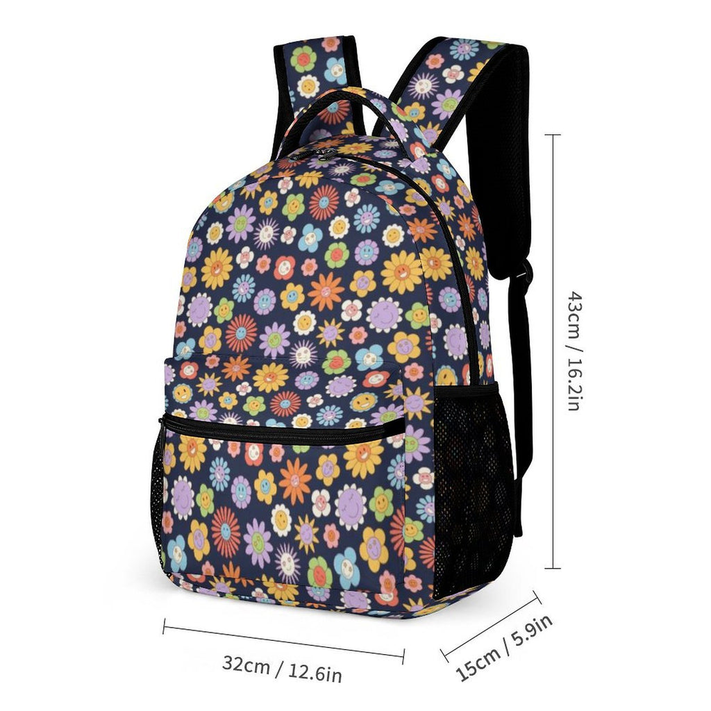 Groovy Flowers Backpack, Lunch Bag & Pencil Case Set