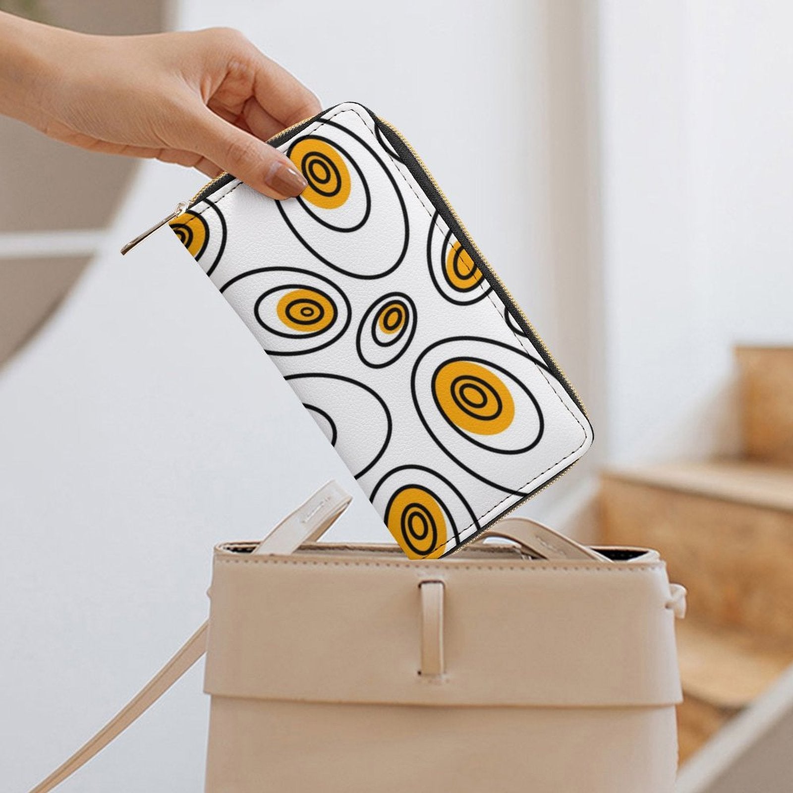Abstract Eggs -  PU Leather Wallet