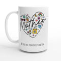 Personalise - Mother Heart Message - White 15oz Ceramic Mug Default Title Personalised 15oz Mug customise Globally Fulfilled Love Mum Name personalise
