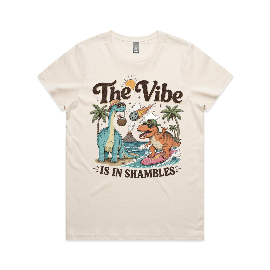 Dinosaurs The Vibe Is In Shambles Women's AS Colour T-shirt