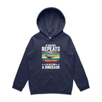 I'm Getting A Dinosaur Kids AS Colour Hoodie