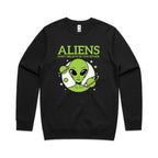 Aliens Don't Believe In You Either AS Colour Stencil Crew Sweatshirt