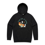 Hotdog, I'm On A Roll - Mens Hoodie Black Mens Hoodie Food Printed In Australia